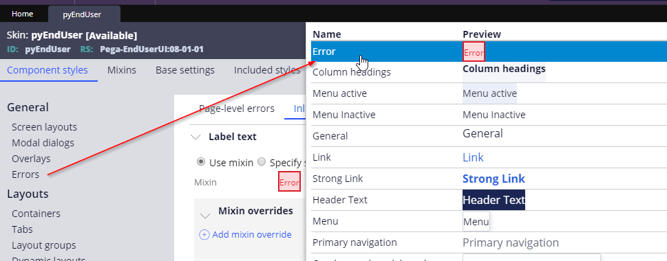 assignment processing error in pega